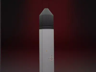 bottle chubby liquid vape 60ml Free 3D model