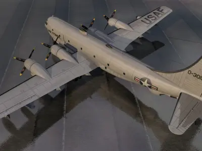 Boeing C-97 Stratofreighter - Boeing KC-97L Stratotanker 3D model