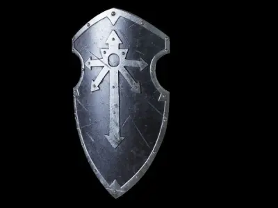 WORRIOR SHIELD 3D MODEL Low-poly 3D model