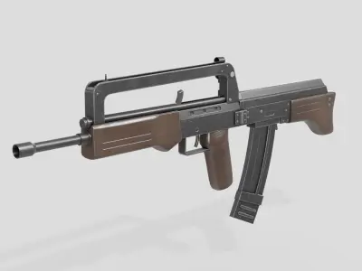 FA-47 Rifle Low-poly 3D model
