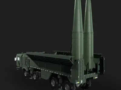 Iskander Low-poly 3D model