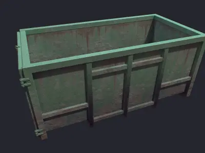 Container Dump Low-poly 3D model