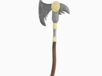 Fantasy Medieval Axe 03  3D model