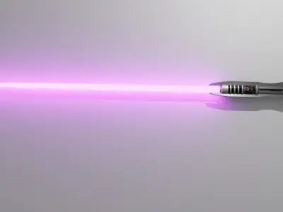 Darth Revan Lightsaber Low-poly 3D model