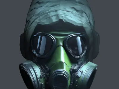 Helmet 3d model military combat Military Low-poly Low-poly 3D model 27