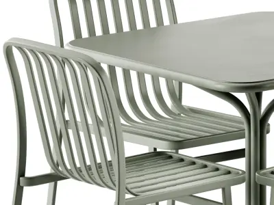 Kano Chair and Jos Square Table by Babel D 3D model