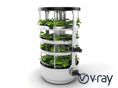 Stacked Crop Farming Cylinder Model Pack Low-poly 3D model