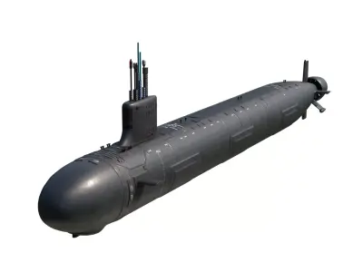 US Navy Virginia-class submarine SSN-774 3D model