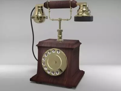 phone vintage telephone 3D model