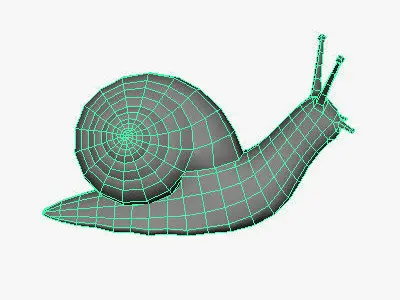 Low Poly Snail Low-poly 3D model