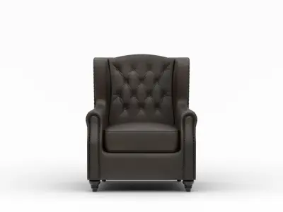 Leather Chair Free low-poly 3D model
