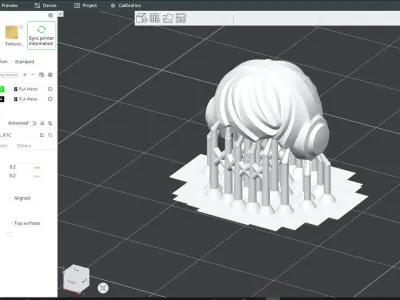 Custom3Dprint Minifigure Accessory - Minifigure Hair S2 - 021 3D print model