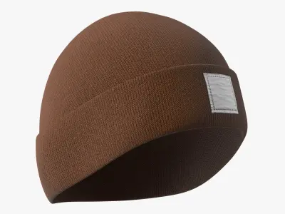  Workwear Knit Beanie Hat Brown 