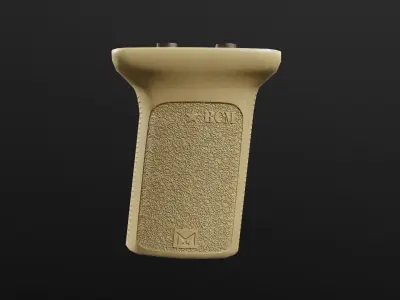 BCM Gunfighter Vertical Grip Mod3 MLOK Low-poly 3D model