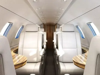 Private Jet Interior 3D model buy