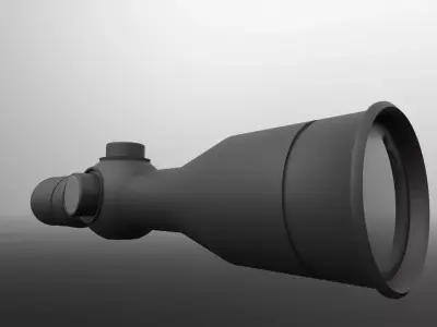  High-Resolution Weapon Lens Model Low-poly 3D model