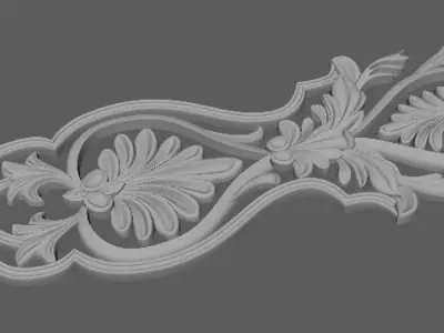 dekor shabby chic ornate door hanger 3D model