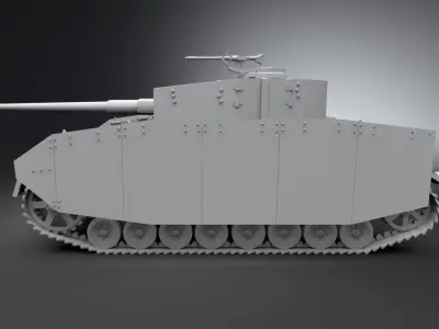Panzer 4 Scale model 3D print model