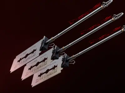 Game Ready Bladesword Low-poly 3D model