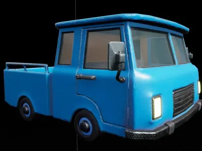 Truck Tadpole Free low-poly 3D model