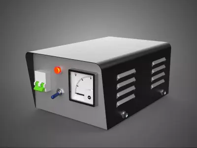 ELECTRIC CONTROL BOX VOLTMETER REGULATOR CONTROLLER PANEL DYNAMO 3D model