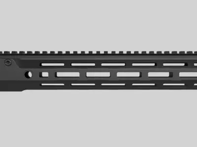 Aero Precision MOD 4 M-LOK M4E1 Pro Handguard Low-poly 3D model
