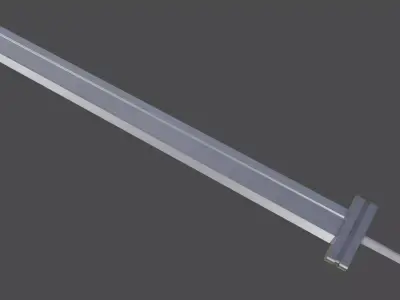 Guts Sword from Berserk Low-poly 3D model