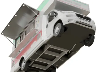 Food Truck Fiat Ducato 3D model
