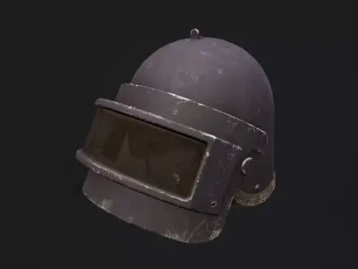 Helmet K6-3 Low-poly 3D model
