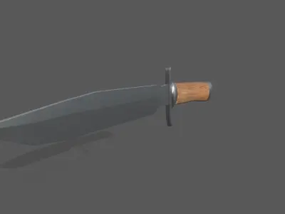 Knife Free low-poly 3D model buy