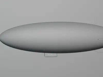 Blimp Airship 3D model 3D model