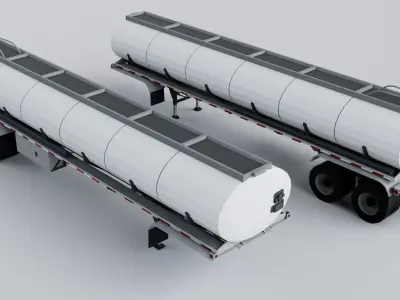 Peterbilt Truck and Trailer Collection 3D model