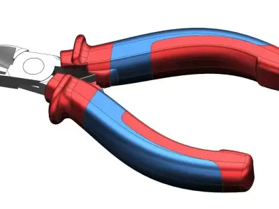Wire Cutter - High-Quality Industrial 3D Model  Mechanical Tool 3D model