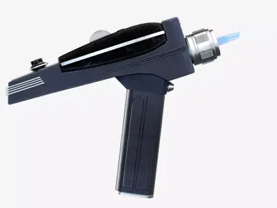 Starfleet Phaser Low-poly 3D model