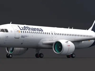 Lufthansa A320 NEO 3D model purchase