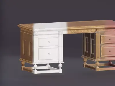 Stylized table Low-poly 3D model
