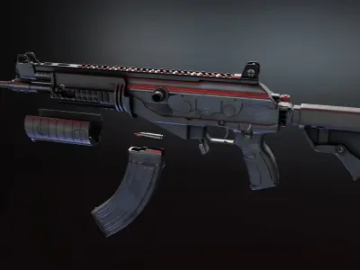 Galil Ace 31 Low-poly 3D model