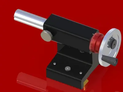 Tailstock machine tool spindle Free 3D model