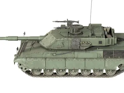 Ariete MBT tank Low-poly 3D model