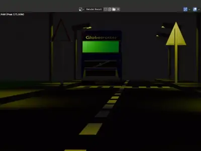 Volvo FH3-Style Truck Scene Low-Poly Pack  Low-poly 3D model