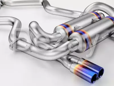 Tuning exhaust system car 3D model