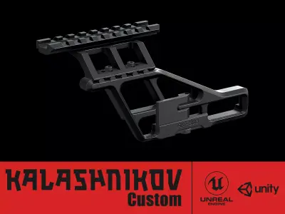 AK - Mount - Rs Low-poly 3D model