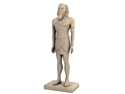 Statue of Khufu 3D model