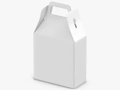 Paper Box 02 White 3D model