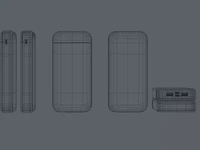 Powerbank  Low-poly 3D model
