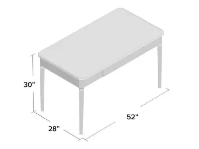 Daniyel Glass Desk 3D model