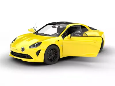 Alpine A110S 2020 HQ 3d model 3D model