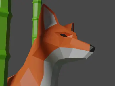 Low Poly Fox Free 3D model