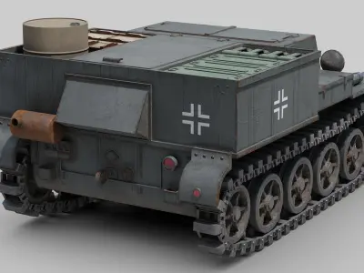 Ammunition Tractor VK 3-02 3D model