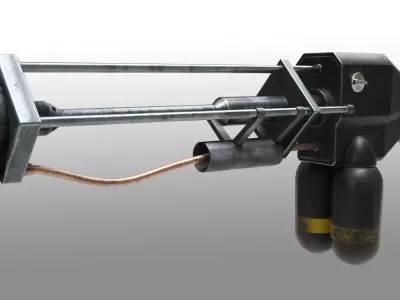 flame thrower 3D model purchase